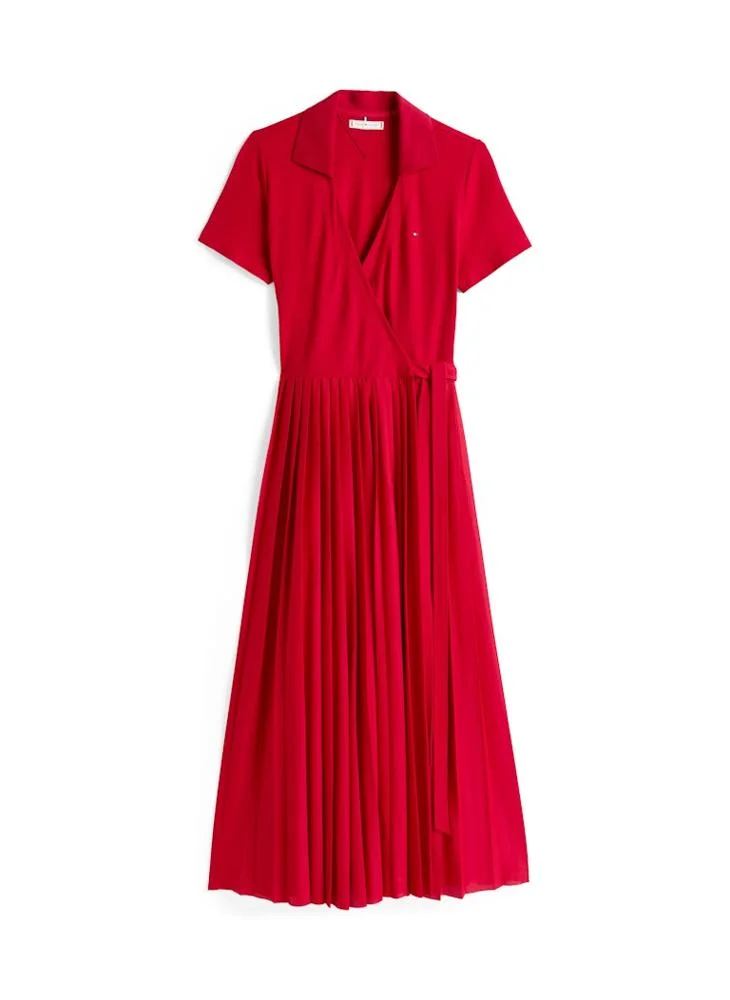 TOMMY HILFIGER  1985 PLEATED WRAP POLO DRS for Women | Best Price UAE