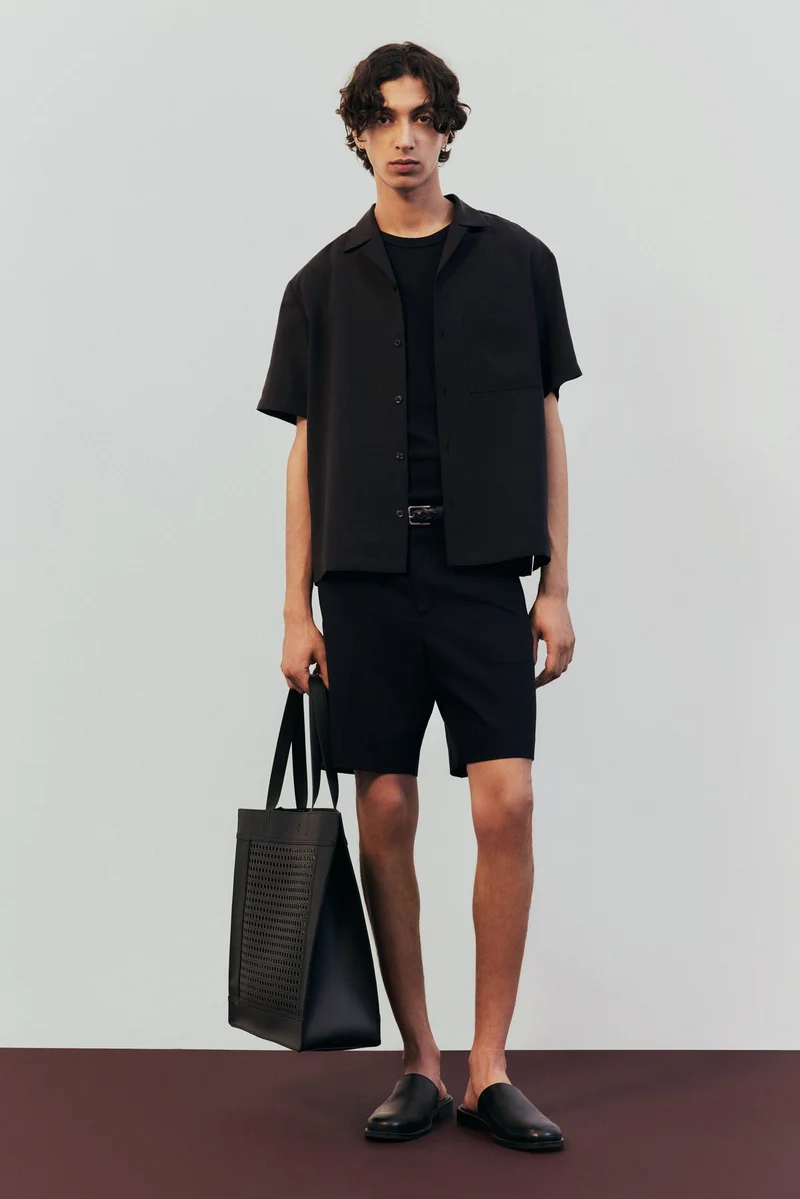 اتش اند ام قميص ريزورت بقصة فضفاضة