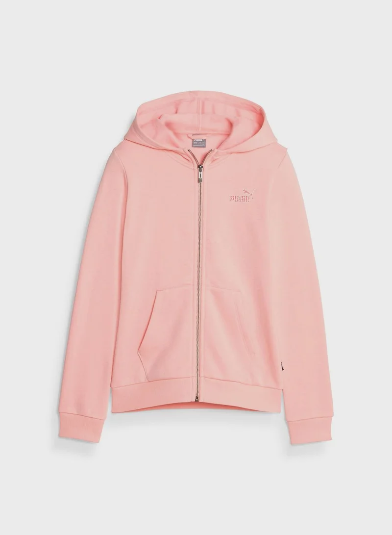 PUMA Kids Essential Animal Full-Zip Hoodie Fl