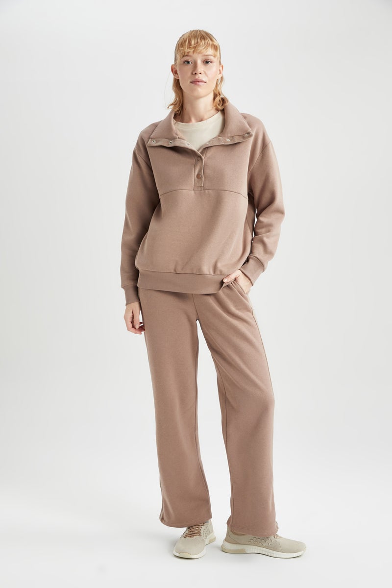 DeFacto Woman DeFactoFit Wide Leg Double Pocket Standard Sweatpants - Image 1