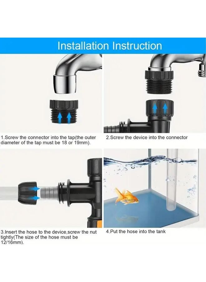 Variant Quick Water Changer Aquarium Siphon Vacuum Cleaner No Battery Needed - Image 5