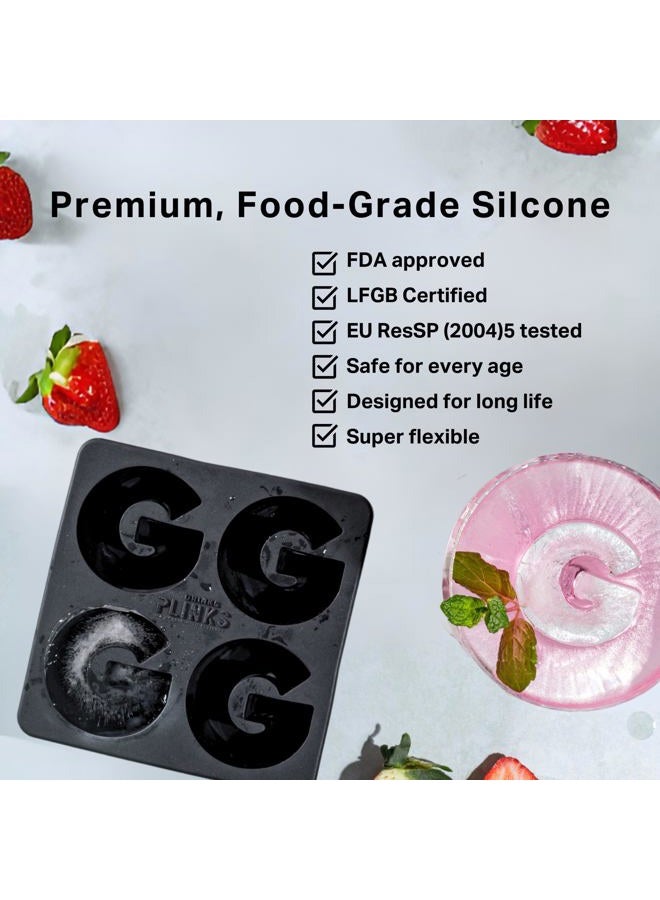 DRINKSPLINKS Silicone W / M Ice Molds - W/M Whiskey Ice Cube Trays - Big Letter M W Monogram Ice Maker - Cocktail Drinks Bar Accessories Crafting Resin Baking Flexible Reusable Silicone Mould - Image 5