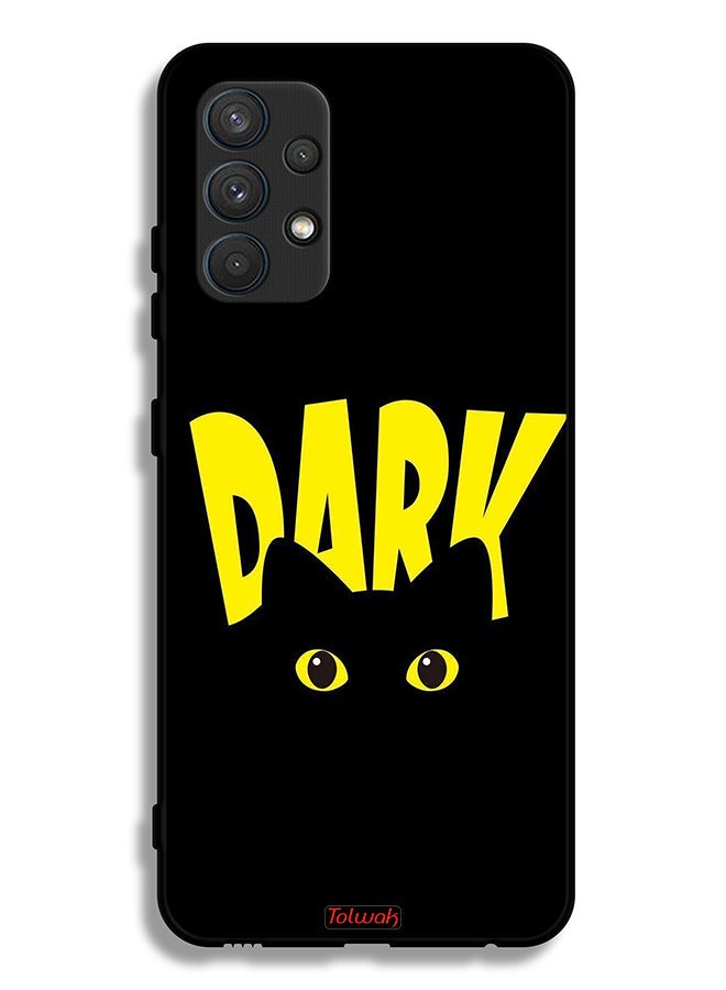 Tolwak Samsung Galaxy A32 4G Protective Case Cover Dark Cat - Image 1