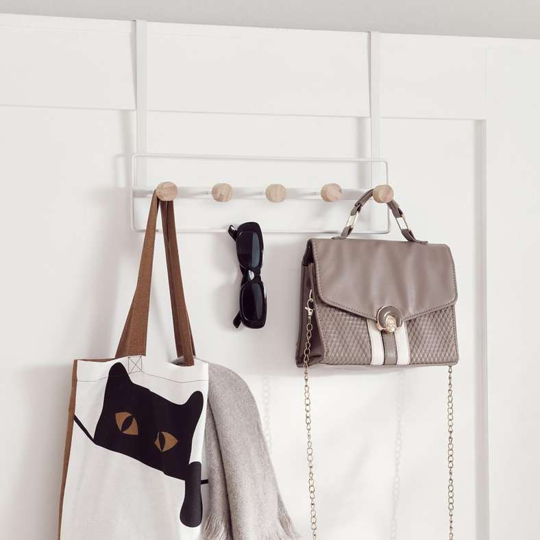 Pan Home خطافات فوق الباب - أبيض