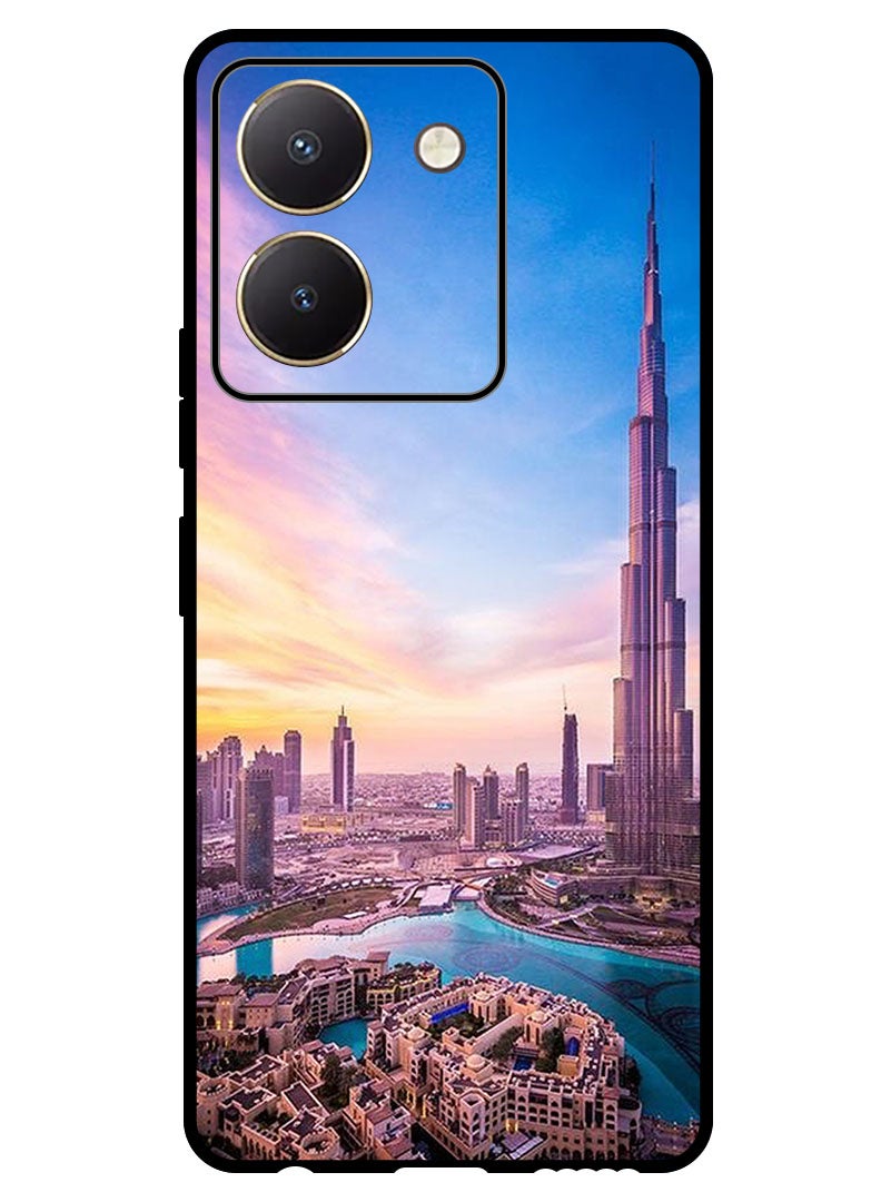 Theodor Protective Case Anti Scratch Shock Proof Bumper Cover For Vivo Y27s Burj Khalifa - Image 1