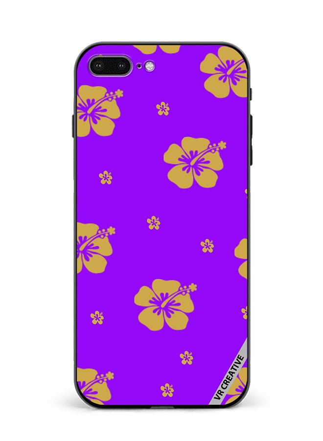 VR CREATIVE Protective Case Cover For Apple iPhone 7 Plus/8 Plus Hibiscus Design Multicolour - Image 1