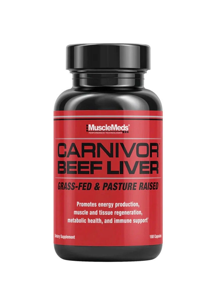 Musclemeds Carnivor Grass-Fed Beef LIVER 180 Capsules