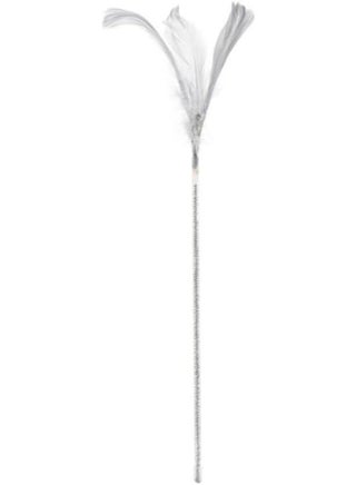 NeoStyle Cat Teaser - Interactive Cat Toy With Feathers and Bells to Promote Bonding and Attract Cats' Attention - for Indoor Cats (Grey Feathers 4pcs) - view 5
