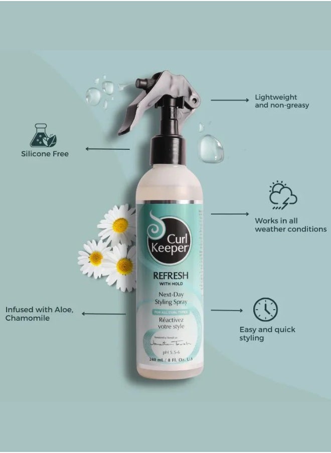 Curl Keeper Curl Keeper - Refresh (with hold) Styling Spray 8oz  - Image 2