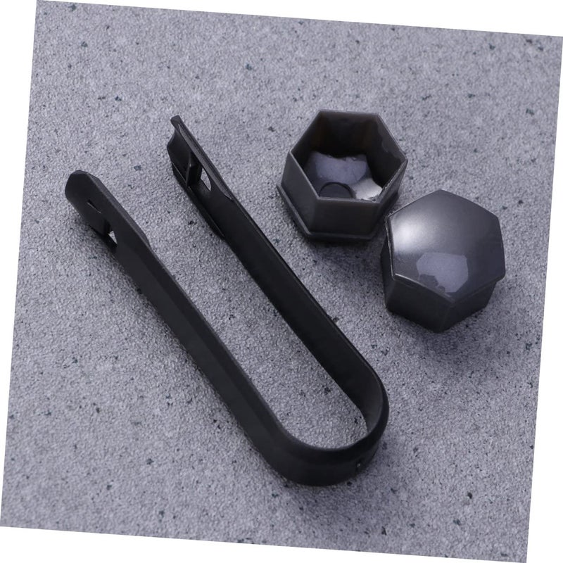 Grey Hexagonal Wheel Lug Nut Covers Size 3 Pack Of 20 For Enhanced Protection Easy Installation - Image 4