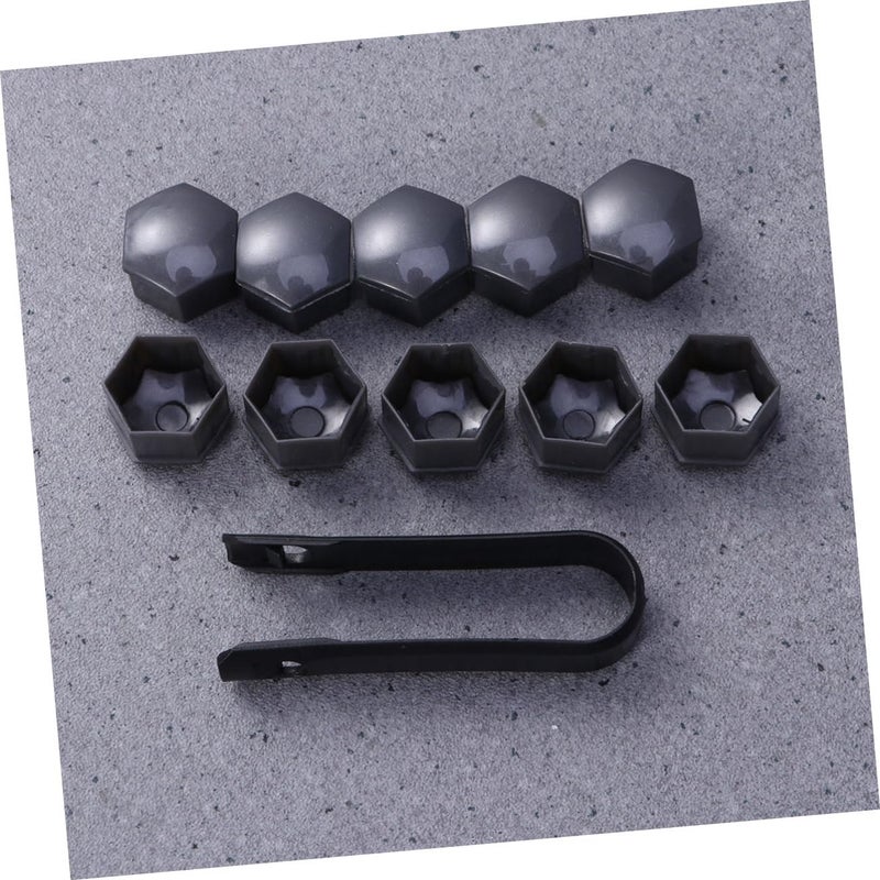 Grey Hexagonal Wheel Lug Nut Covers Size 3 Pack Of 20 For Enhanced Protection Easy Installation - Image 5
