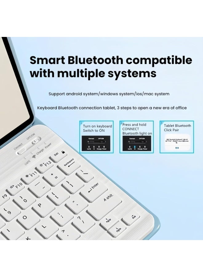 Backlight Keyboard Case Compatible with OnePlus Pad 3 13.2 inch 2025, Slim Cloth Texture Case with Detachable Wireless Bluetooth Keyboard  Bluetooth Mouse - Image 4