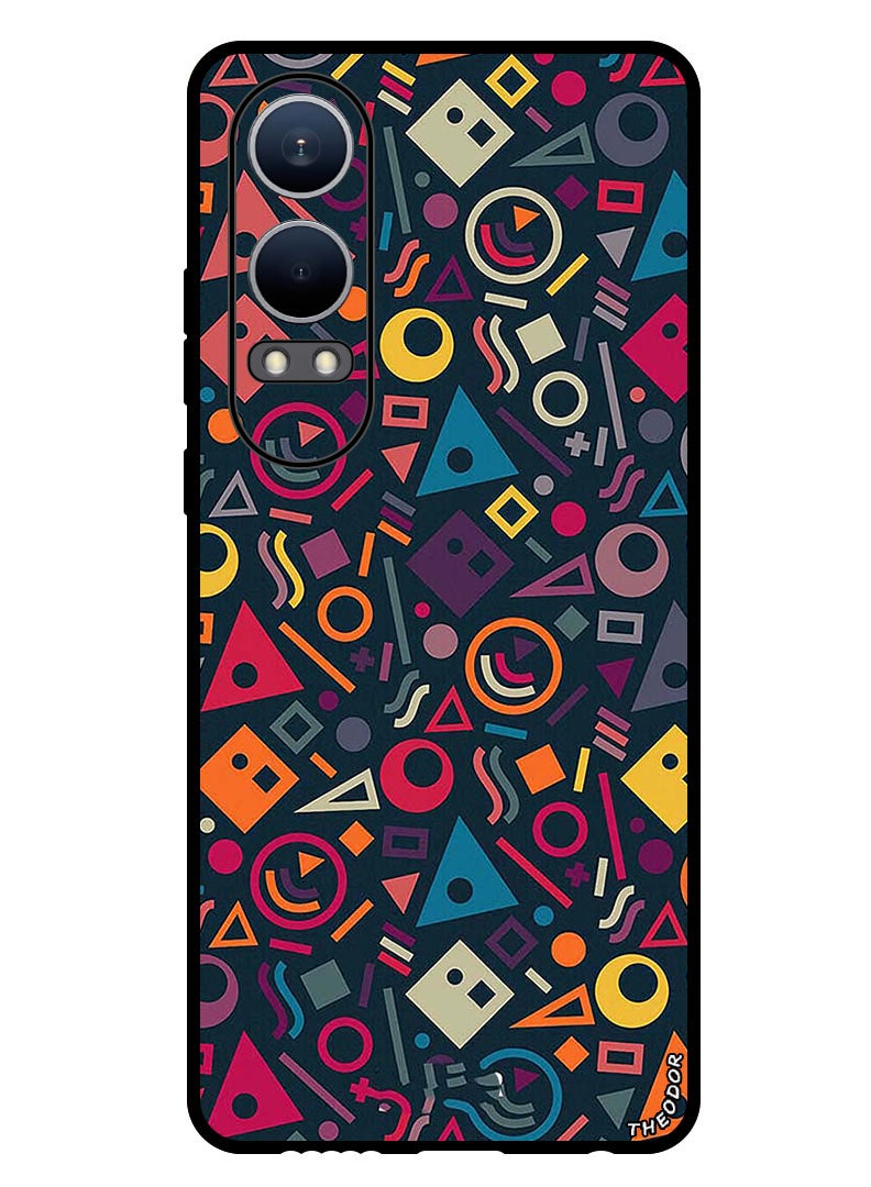 Theodor Protective Case Anti Scratch Shock Proof Bumper Cover For OnePlus Nord CE4 Lite Shape Doodles - Image 1