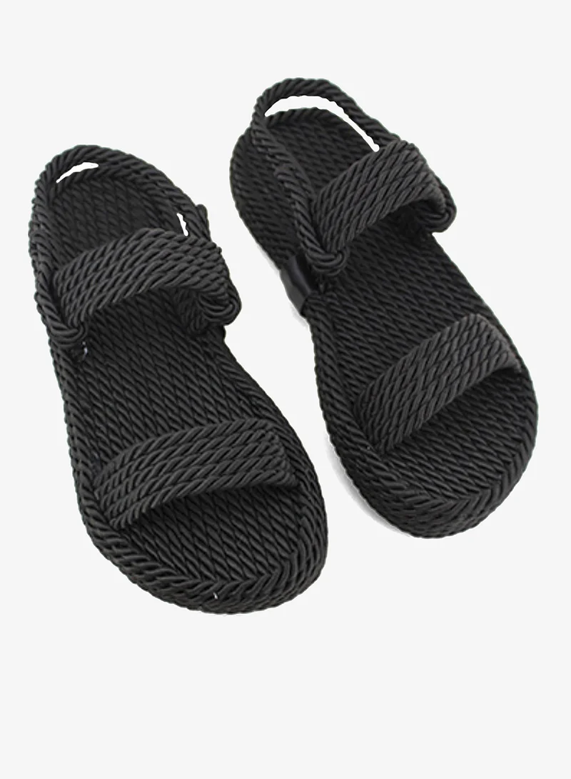 Mumka Nomadic Strap - Black Rope Sandals Nomadic Strap - Black for Women | Best Price UAE