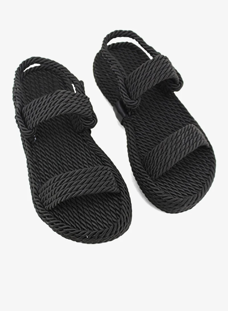 Mumka Nomadic Strap - Black Rope Sandals Nomadic Strap - Black for Women | Best Price UAE