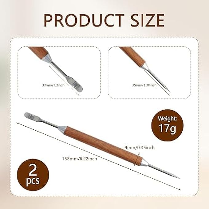 ريحني قلم لاتيه آرت بجهازين مقبض من الفولاذ المقاوم للصدأ مزدوج الأطراف مريح للحمل أدوات فنية مناسبة لتصميم القهوة المنزلية وتصميم الإسبريسو وإكسسوارات الباريستا - Image 3