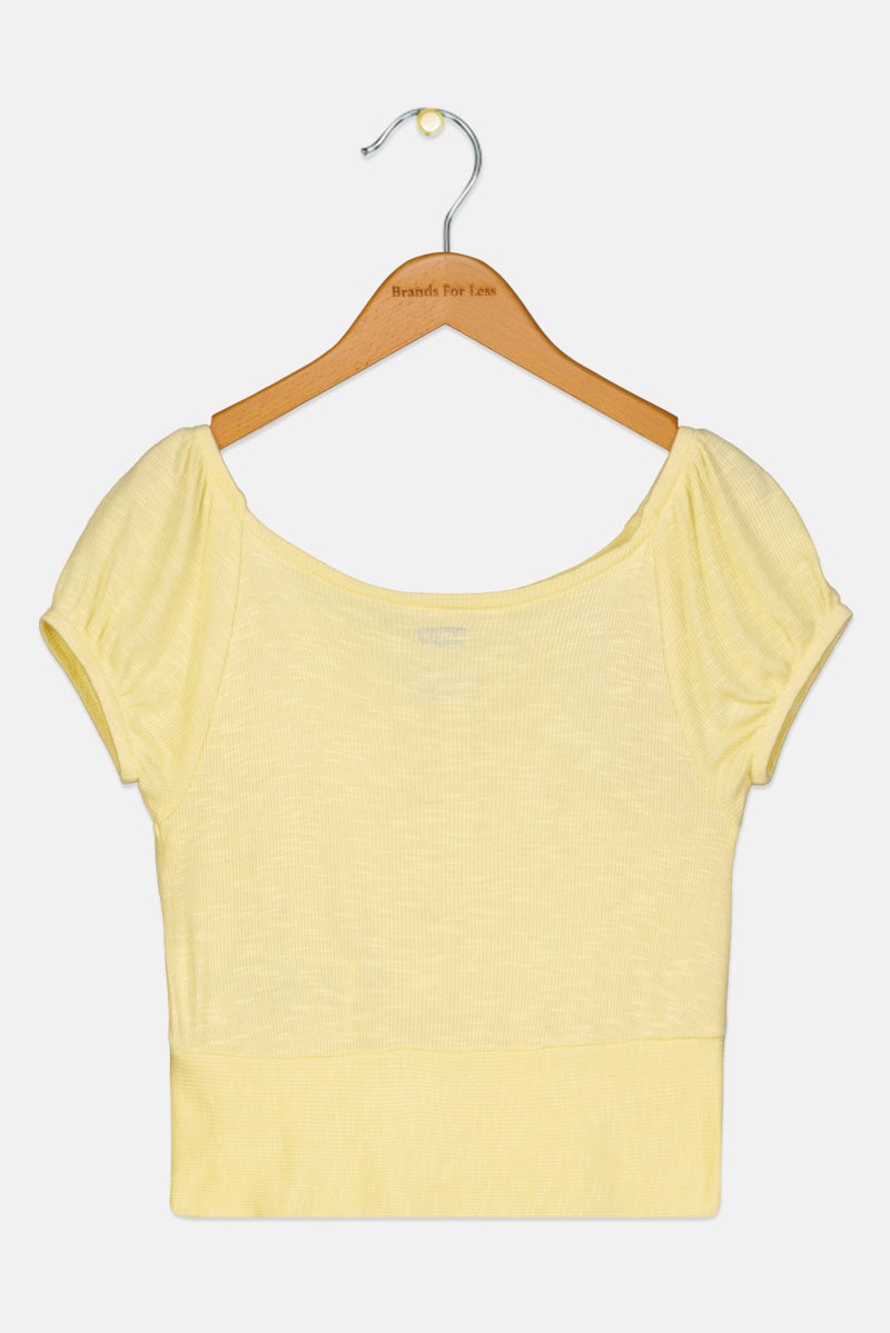 Levi's Kid Girl Brand Logo Top, Light Yellow - Image 2