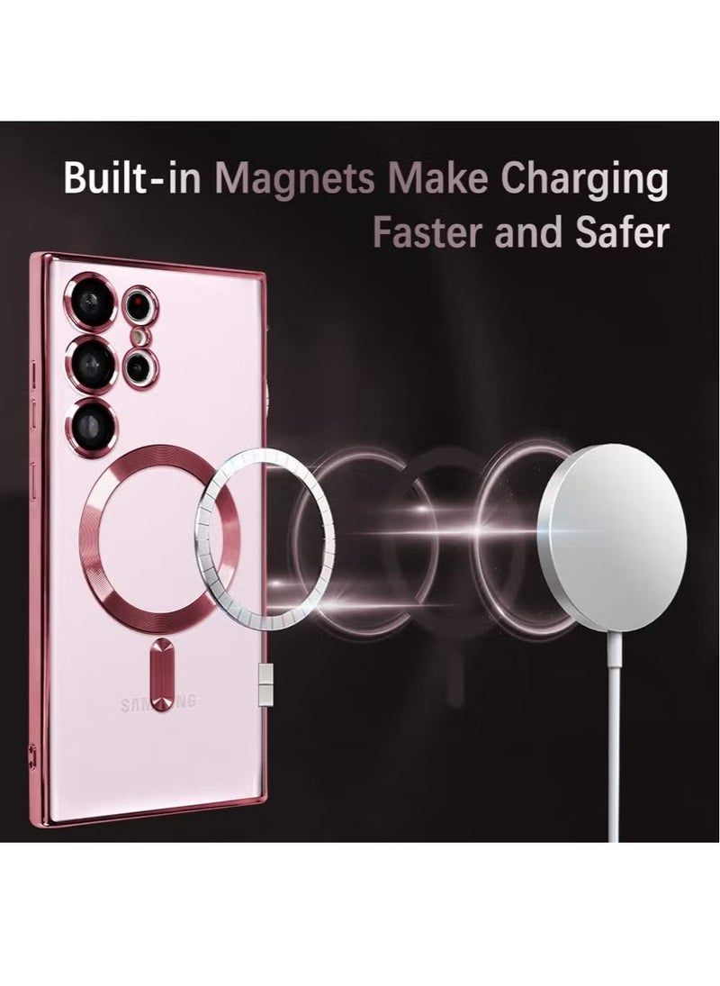 IAF Samsung Galaxy S24 Ultra MagSafe Case â€“ Clear Magnetic Case with Wireless Charging Support, Camera Lens Protection, Anti-Scratch, Shockproof [6.8 inch] - Image 3