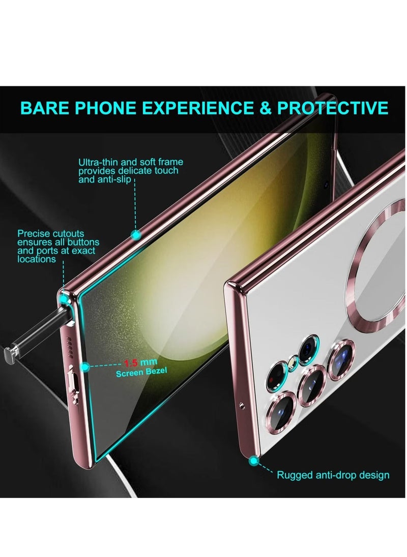 IAF Samsung Galaxy S24 Ultra MagSafe Case â€“ Clear Magnetic Case with Wireless Charging Support, Camera Lens Protection, Anti-Scratch, Shockproof [6.8 inch] - Image 5