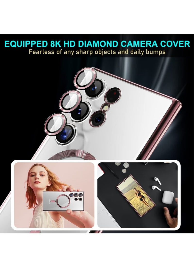 IAF Samsung Galaxy S24 Ultra MagSafe Case â€“ Clear Magnetic Case with Wireless Charging Support, Camera Lens Protection, Anti-Scratch, Shockproof [6.8 inch] - Image 4