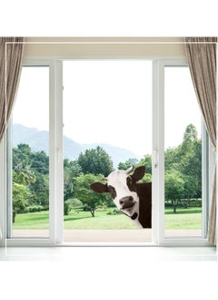 Excefore Window Decals for Living Room Door Farm Kitchen Decor, Funny Cow Wall Decal, Window Stickers, Animal Wall Decals, Realistic Peeking Cow Print Stickers for Bedroom Decor,  (4Pcs, Cow)  - Image 3