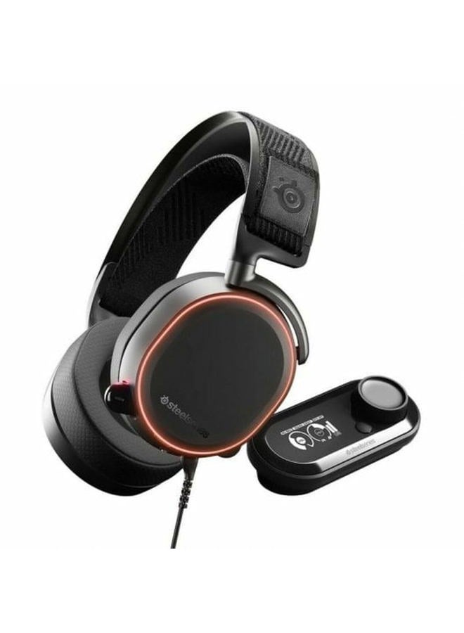 steelseries Arctis Pro + GameDAC Wired Gaming Headset - Certified Hi-Res Audio - Dedicated DAC and Amp - for PS5/PS4 and PC - Black - Image 1