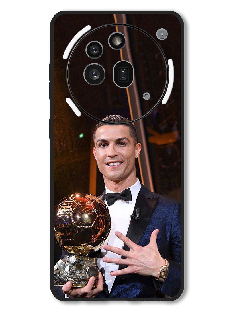 Theodor Case Compatible with Nothing Phone 3a Pro Protection Shockproof Bumper Cover Ronaldo Trophy - Image 1