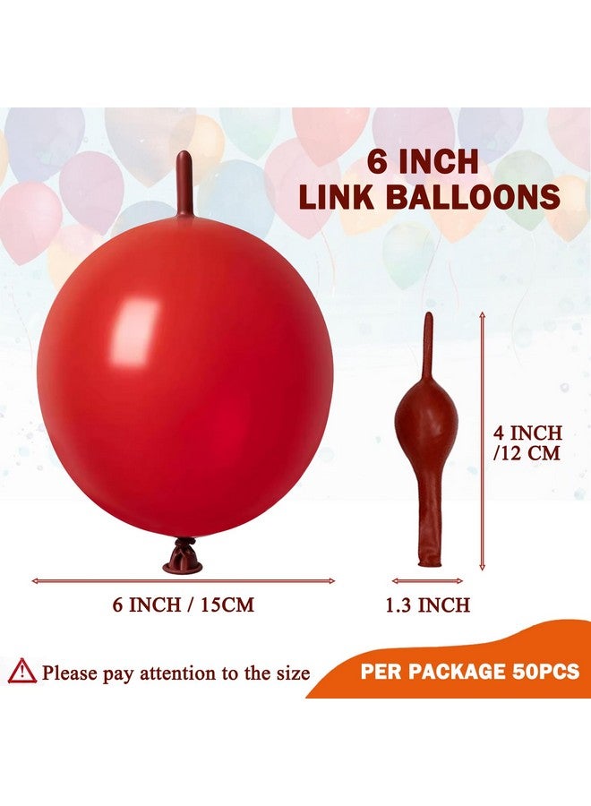 IN-JOOYAA 6 Inch Dark Green Latex Link Balloon 50 Pcs Quick Link Balloons for Party Decoration - Image 2