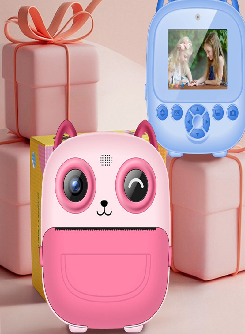 Generic Children's High Clear Instant Print Camera Mini Camera with Thermal Printing Fun Games Creative Graffiti 16-Level Grayscale Printing Rechargeable Battery - Image 3