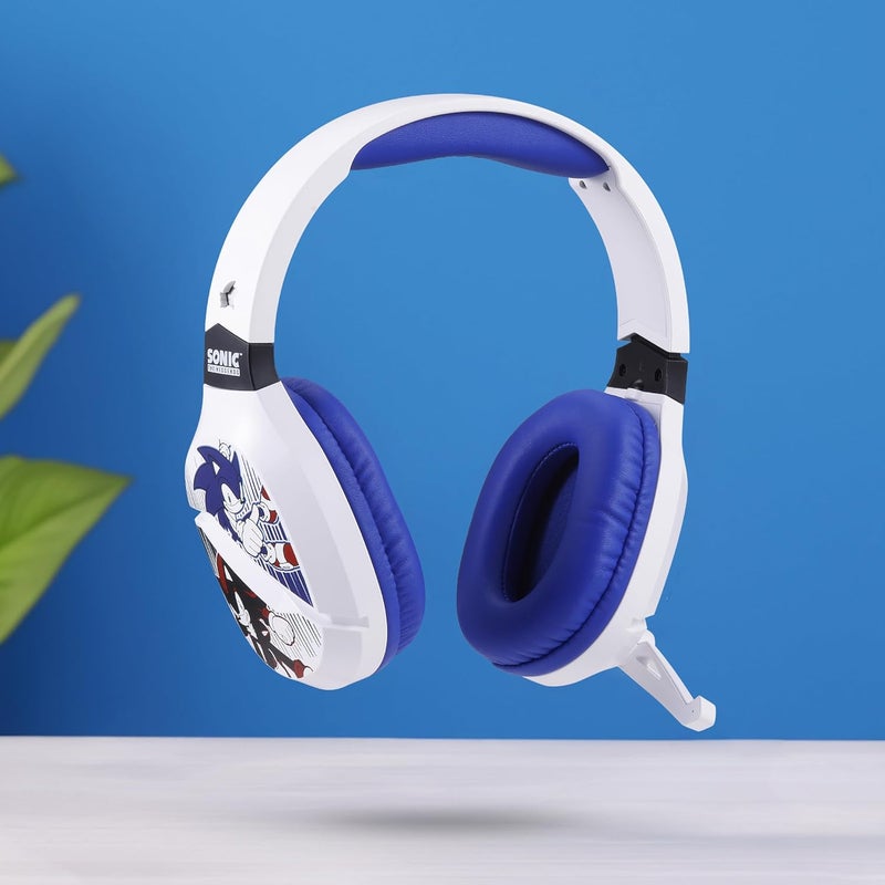 Vivitar Sonic The Hedgehog Wireless Gaming Headset with Bluetooth, Low Latency, Cushioned Ear Cups, Boom Mic for PC, Phone, Gaming Headphones with Adjustable Microphone - Image 4