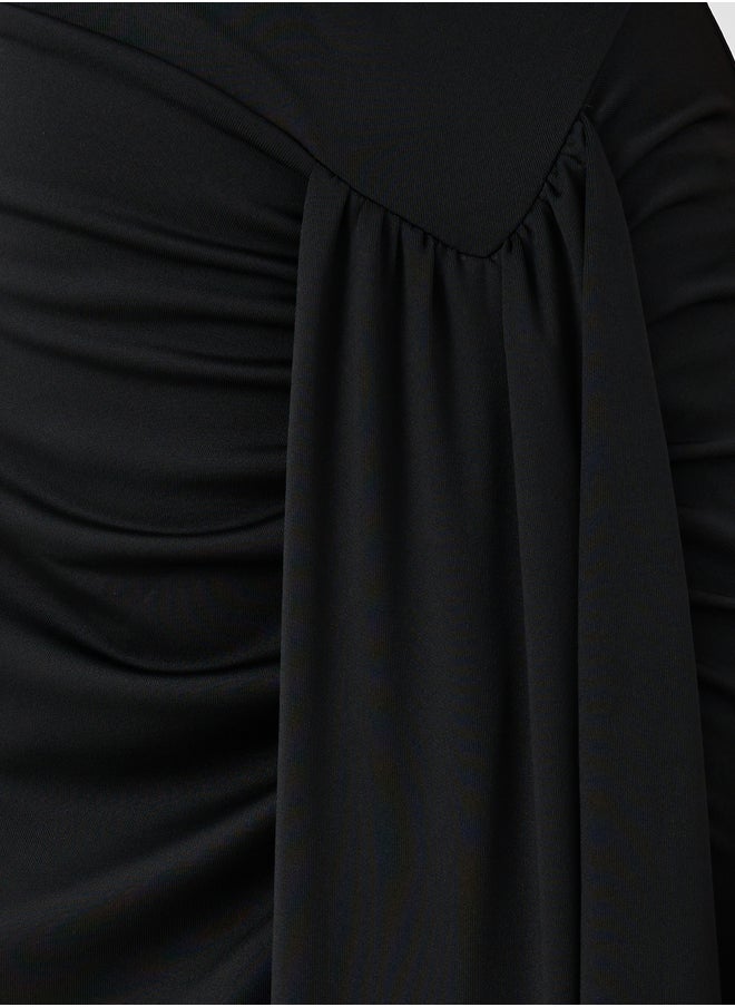 Take Two Draped Jersey Dress  - Image 3