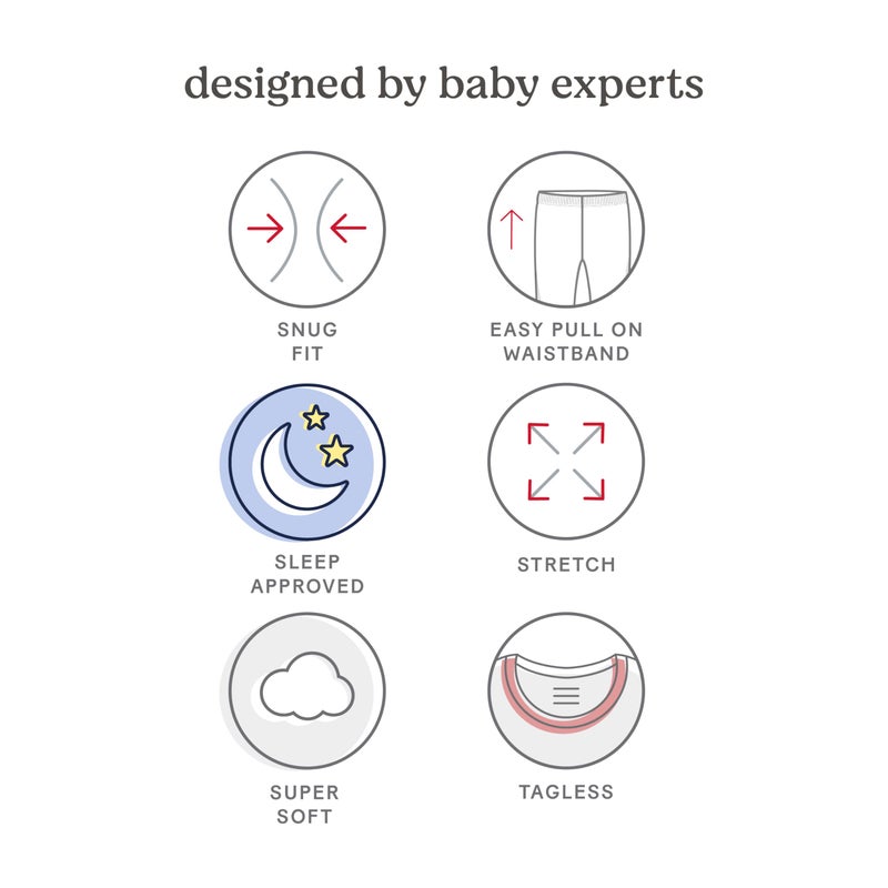 HUGGIES Long Sleeve Pajama 4-Piece Set - Image 3