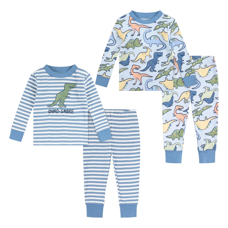 HUGGIES Long Sleeve Pajama 4-Piece Set - Image 1
