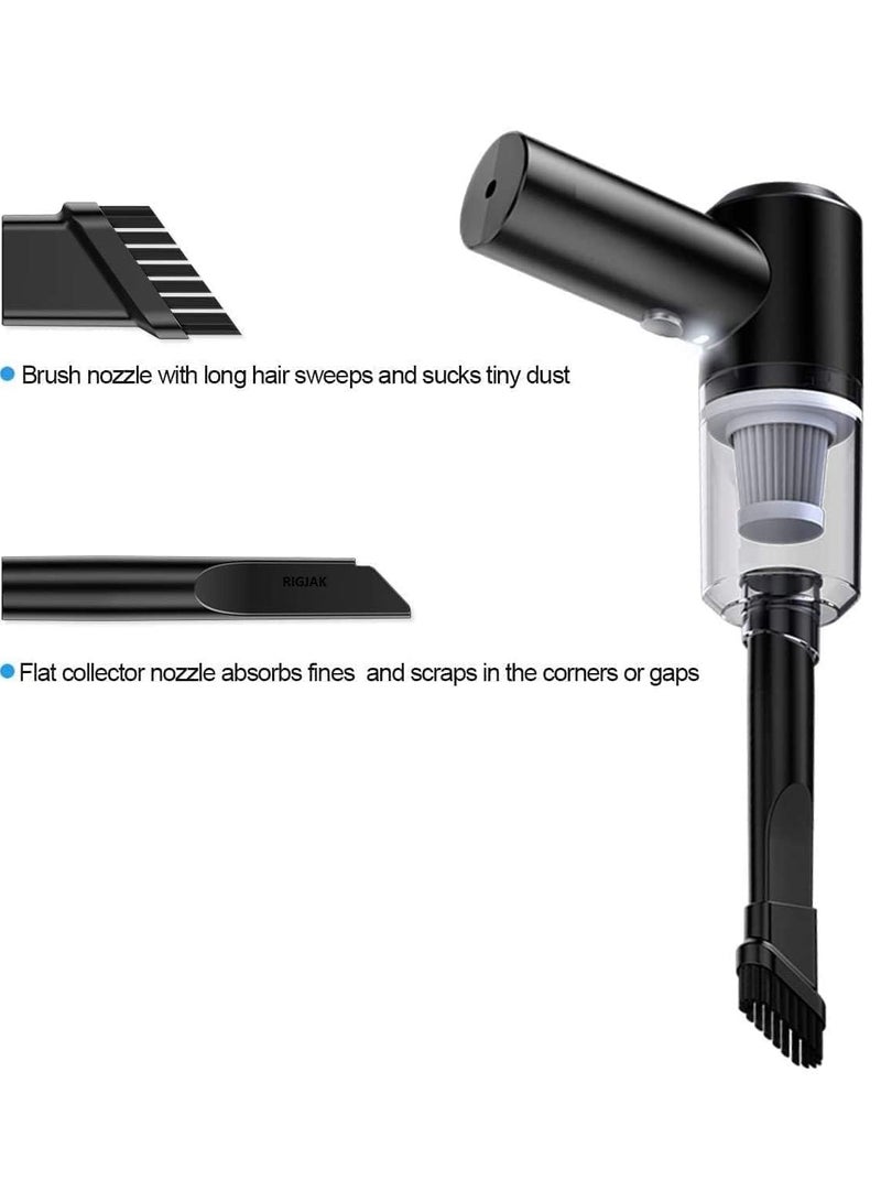 FEND 2 in 1 Portable Handheld Wired Vacuum Cleaner for Home Office and Car Black - Image 4
