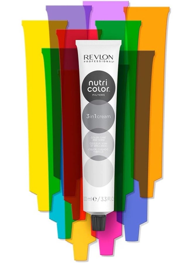 Revlon Professional Nutri Color Filters, Metallic Semi-Permanent Hair Color, 1022 Intense Platinum, 240 ml - Image 4