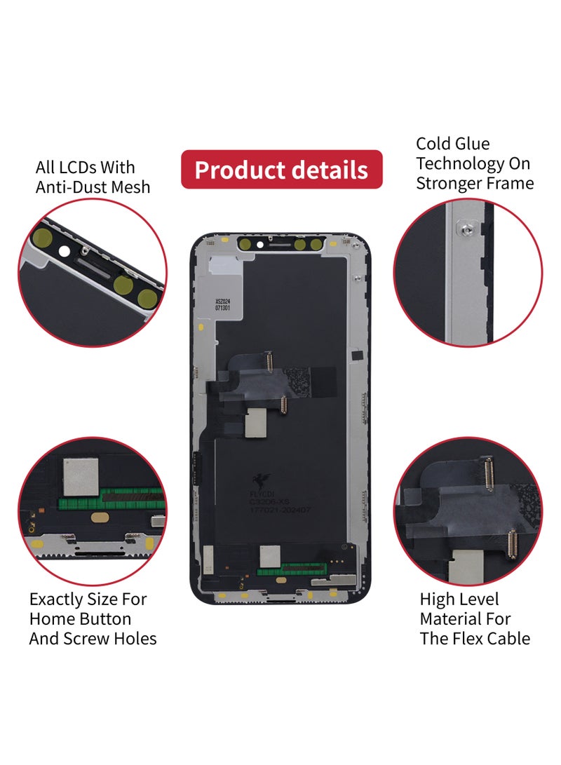 فلاي سي دي اي  FLYCDI For iPhone 8 INCELL Black, LCD Display Screen Replacement Kit with Installation Tools, High Brightness, Wide Color Gamut, Mobile Phone Repair Parts - Image 4