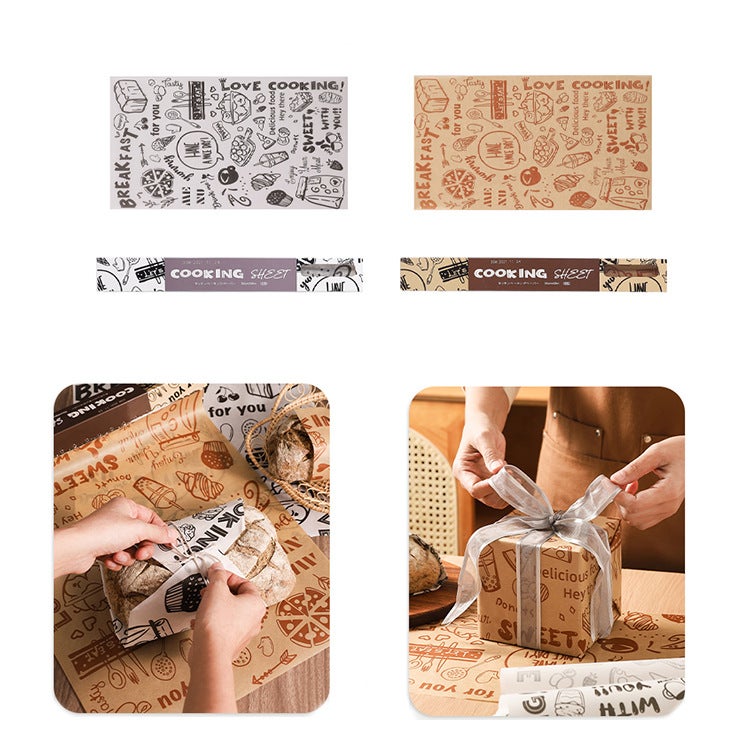 Air Fryer Paper Liners - Food Grade Silicone Oil Paper, Disposable, Oil-Absorbing for Baking - Image 3