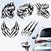 Hobbspring 5Pcs 3D Realistic Dinosaur Claw Car Decals Realistic TRex Scratch Vinyl Stickers for Car Window SUV Truck Laptop Helmet Black Waterproof Automotive Sticker - Image 2