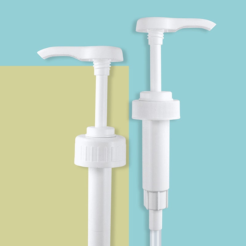 1PC Press Pump Syrup Pump Lid Beverage Ration Extruder Smoothie Pressure Pump for Home Store Use White Size 15ML - Image 3