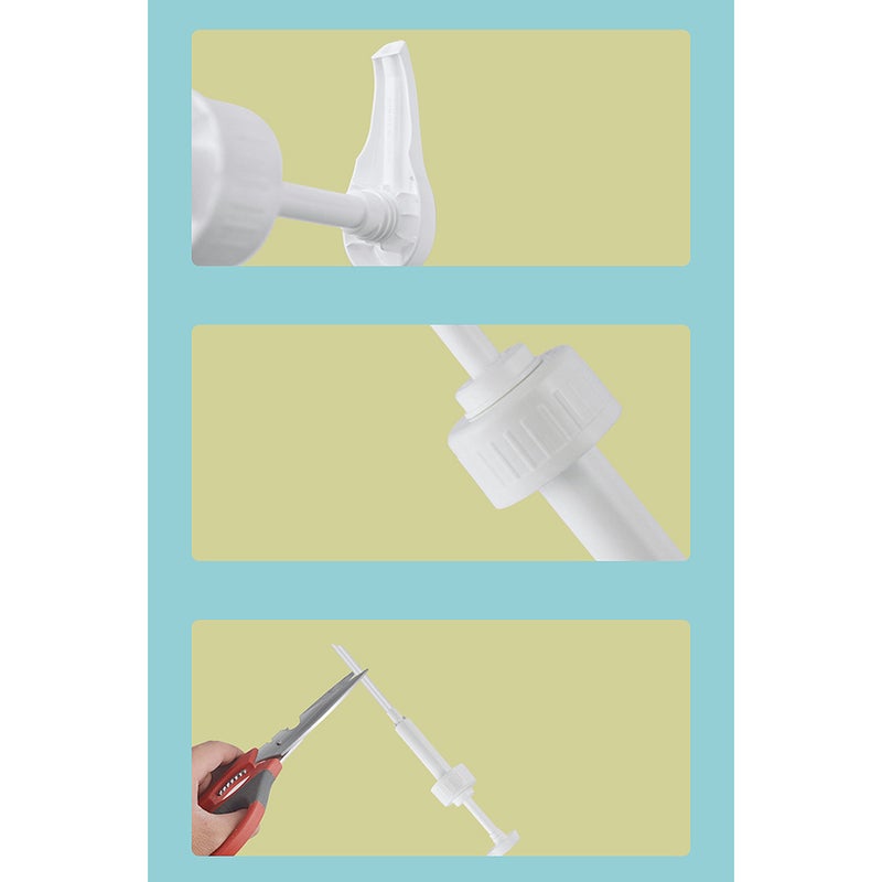 1PC Press Pump Syrup Pump Lid Beverage Ration Extruder Smoothie Pressure Pump for Home Store Use White Size 15ML - Image 5