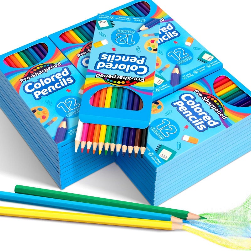 Jumlys 432 Count Colored Pencils Bulk for Kids 36 Packs Presharpened Coloring Pencils in 12 Colors Bulk School Supplies for Teachers Ideal Back to School Supplies Classroom Prizes - Image 2