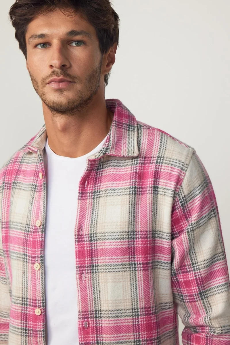 تودورس Slim Fit Slim Fit Checked Lumberjack Men's Shirt