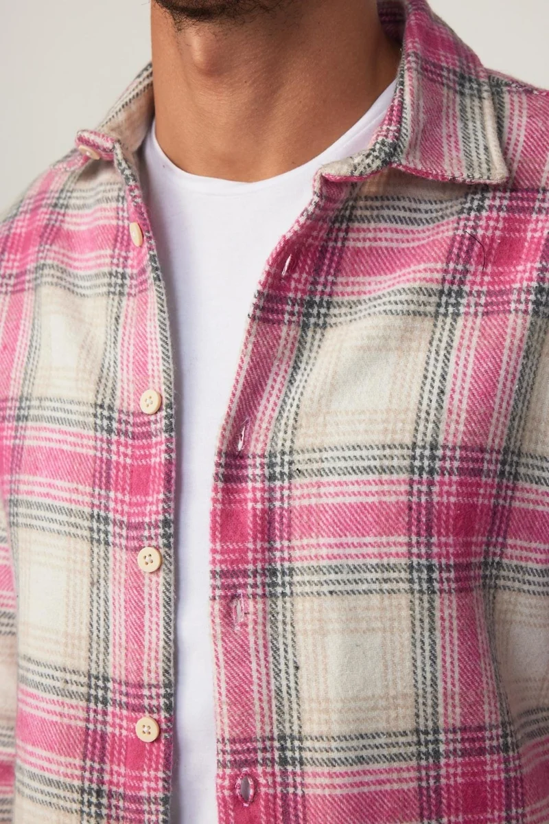 تودورس Slim Fit Slim Fit Checked Lumberjack Men's Shirt