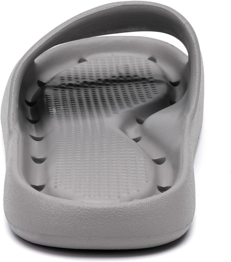 GETOEU Shower Shoes for Women and Men Massage Slide Sandals Soft Cushioned Anti-Slip Pool Slides Comfort Arch Support Quick Drying Shower Shoes with Drain Holes Bathroom Slides Slippers - Image 3