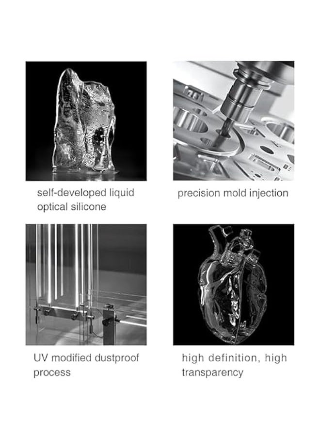 Generic for Airpods Pro 2 Case 3D Heart, Liquid Silicone Transparent Cover with Metal Keychain, Fantasy Design for Airpod Pro 2nd Generation Case, Anatomical Heart Ornament (Pink, for AirPods 3)  - Image 3