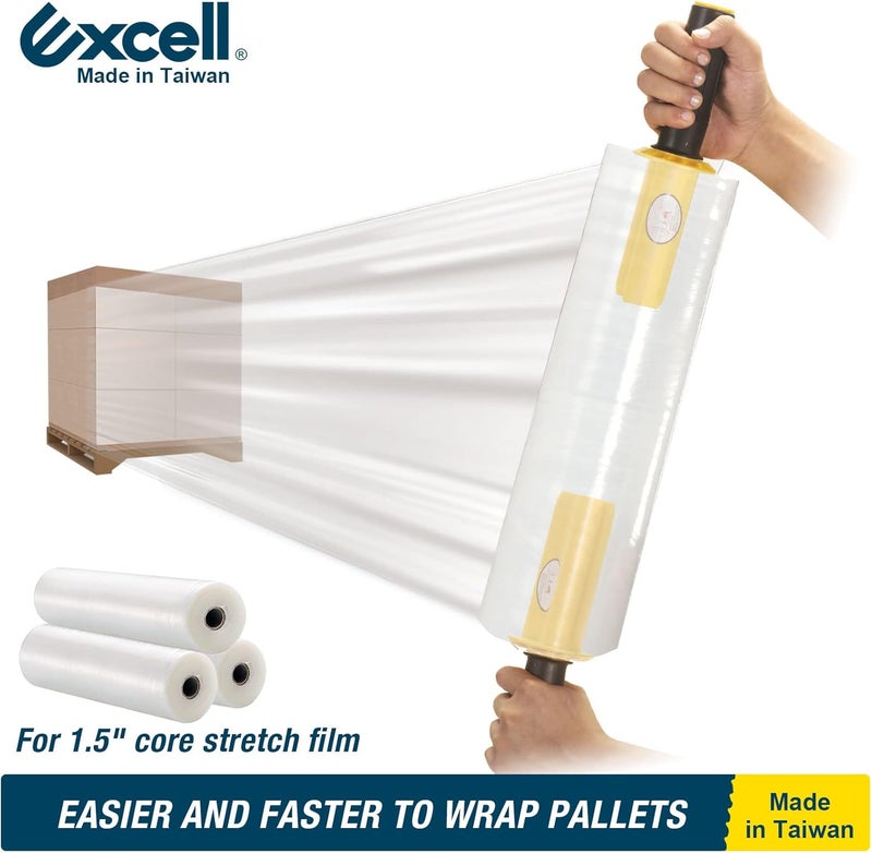 excell SF-1382 موزع فيلم التغليف المرن الصغير (نواة 1.5 بوصة)، لفافات مريحة، موزع فيلم مرن محمول باليد مع فرامل، للاستخدام في المكتب، المنزل، المتاجر والمخازن (1.5 بوصة) - Image 5