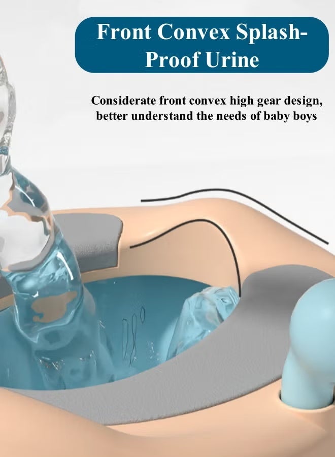 Berma Baby مرحاض الأطفال، مرحاض تدريب على استخدام المرحاض، كرسي مرحاض للأطفال الصغار مع مقعد ناعم، مرحاض قابل للإزالة، غير قابل للانزلاق، مناسب للأطفال الصغار والرضع والأطفال، مناسب للأولاد والبنات (بقرة زرقاء) - Image 5