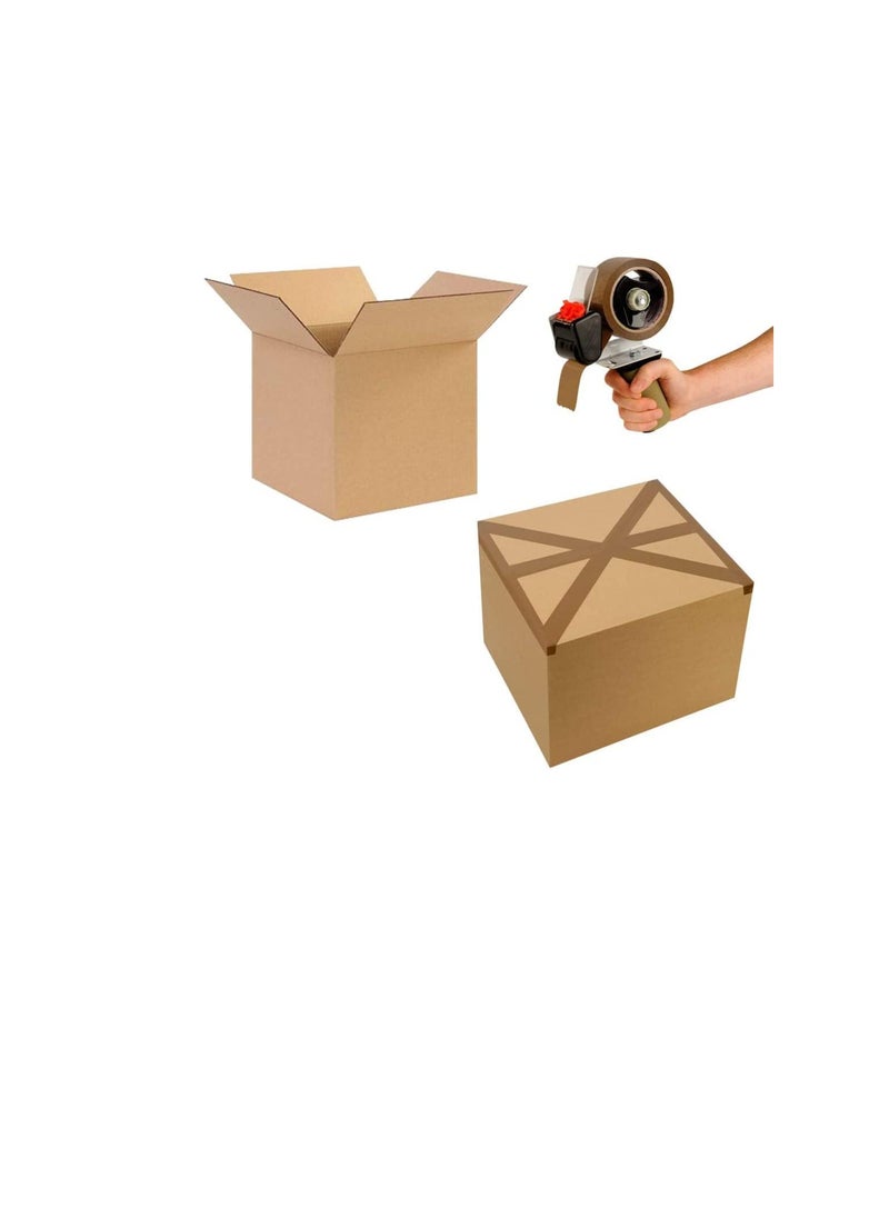 ROBUSTLINE Robustline Brown Packaging Tape 2 Inch for Parcels and Boxes This Brown Packing Tape Provides a Strong Secure and Sticky Seal for Your Cardboard Boxes and for Moving House 50 YRD 4  - Image 3
