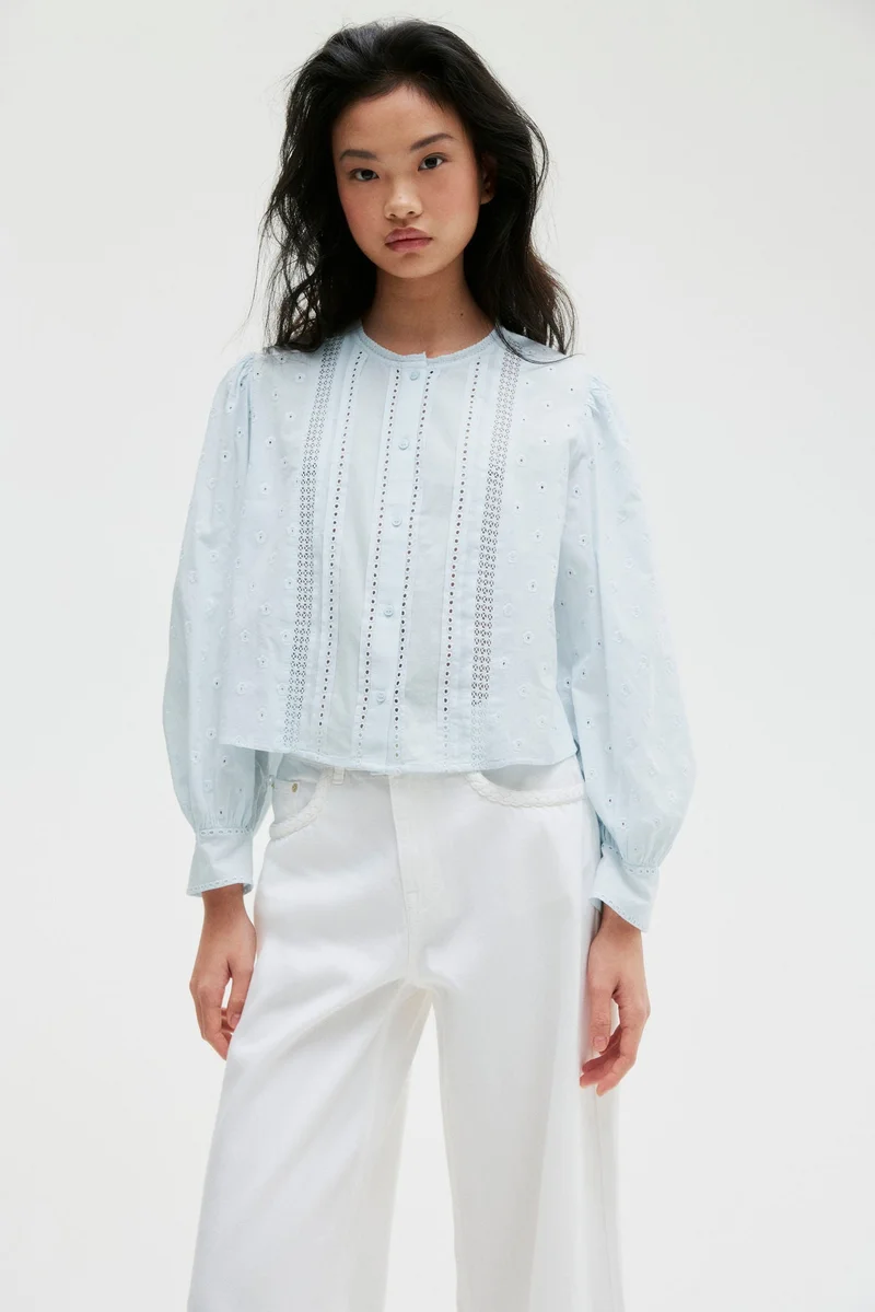 H&M Broderie anglaise blouse
