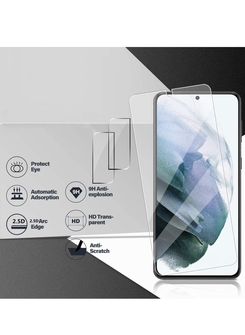 KASTWAVE For Galaxy S22 Plus 5G Screen Protector, 9H Tempered Glass, Fingerprint Compatible, with 2 Pack Camera Lens Protector, Ultra-Thin Full-Coverage Tempered Film, for Samsung Galaxy S22+ (2+2 Pack 6.6") - Image 2